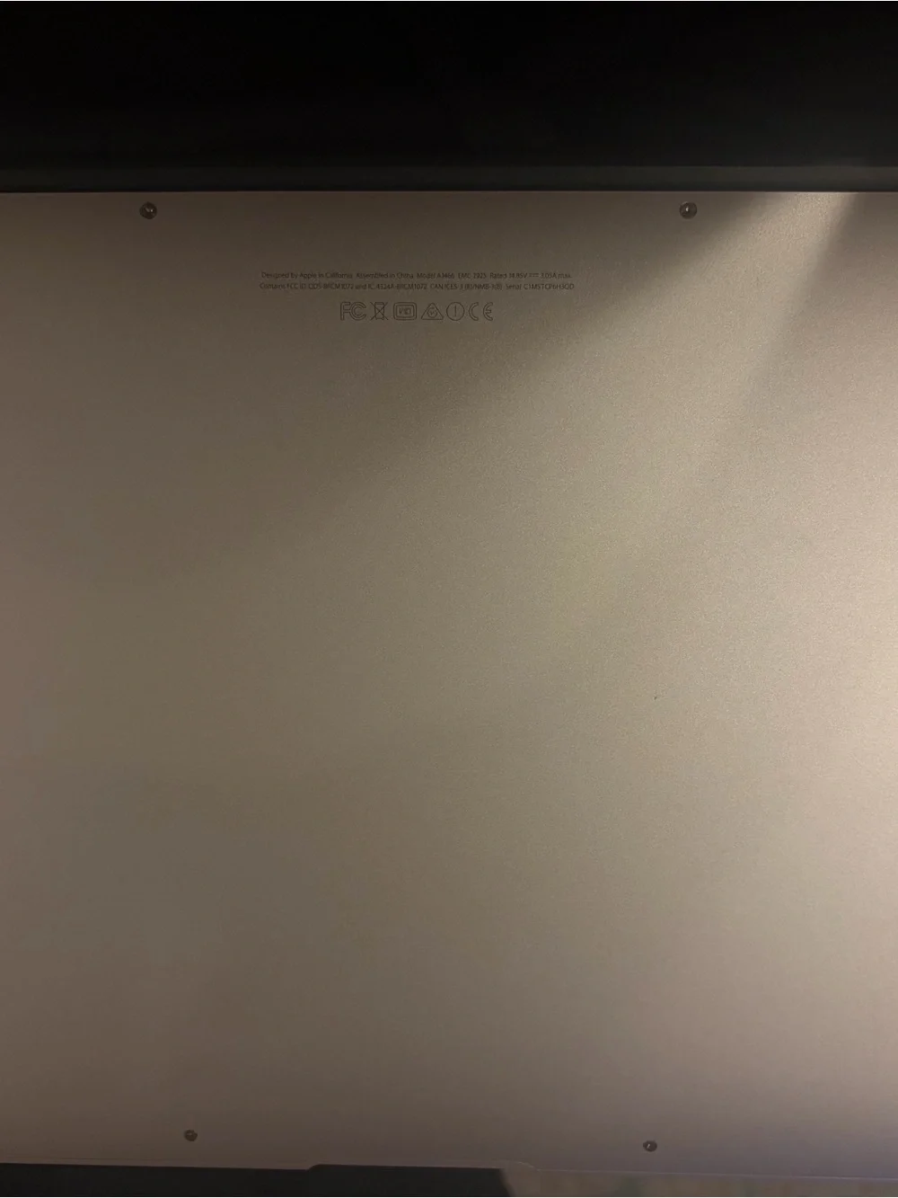 Apple Silver MacBook Air Laptop with Black Keyboard